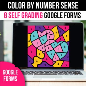 Valentines Day Activities Color by Number for Google Forms – My Nerdy ...
