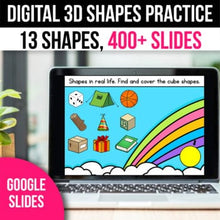 Load image into Gallery viewer, 3D Shapes Math Games and Activities for Google Slides