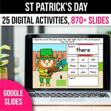Load image into Gallery viewer, St Patricks Day Activities Math Games for Google Slides