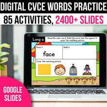 Load image into Gallery viewer, CVCe Words Activities for Google Slides