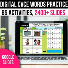 Load image into Gallery viewer, CVCe Words Activities for Google Slides