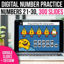 Load image into Gallery viewer, Math Games and Activities for Google Slides 21-30 Winter Math Centers