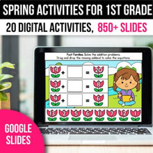 Load image into Gallery viewer, Math & Literacy Centers for 1st Grade Games Google Slides Bundle