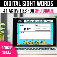 Load image into Gallery viewer, Digital Sight Word Practice Google Slides 3rd Grade
