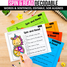 Load image into Gallery viewer, Spin & Read Decodable Words and Sentences MEGA BUNDLE - Science of Reading Aligned - K - 2nd Grade