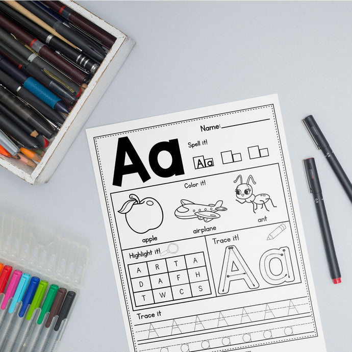 Alphabet Practice Worksheets A-Z