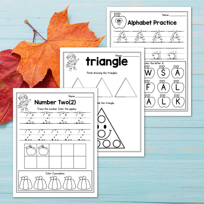 FREE Printable Fall Worksheets For Preschool