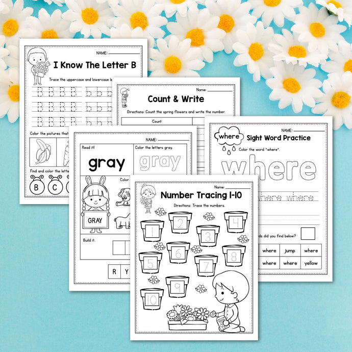 FREE Printable Spring Worksheets For Preschool