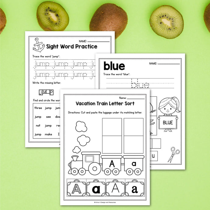 FREE Printable Summer Worksheets For Preschool