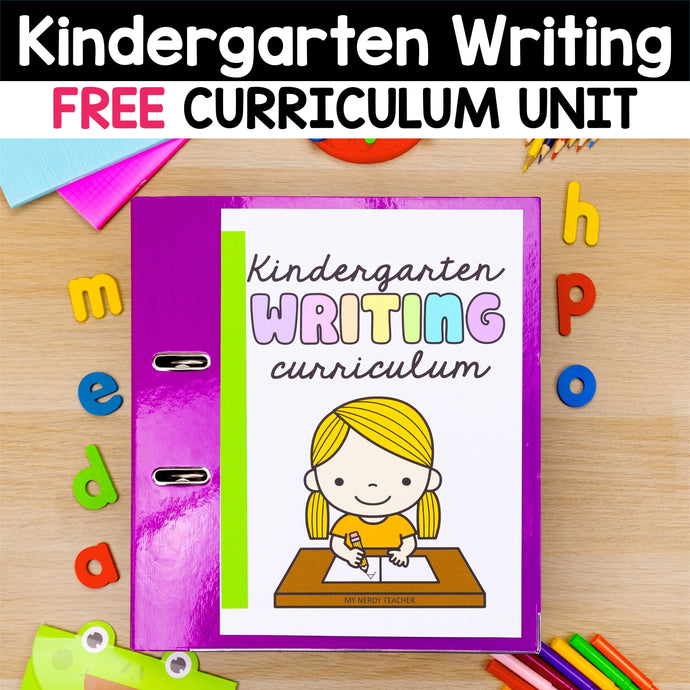 FREE Kindergarten Writing Curriculum – Unit 1: Pencil Grip & Lines