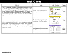 Load image into Gallery viewer, 4th Grade Math Task Cards - CCSS Aligned