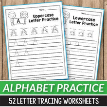 Load image into Gallery viewer, Alphabet Tracing Worksheets