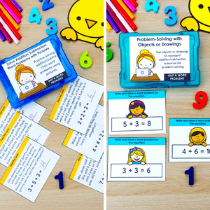 1st Grade Math Task Cards, Centers, Games MEGA BUNDLE - CCSS Aligned