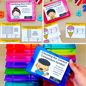 1st Grade Math Task Cards, Centers, Games MEGA BUNDLE - CCSS Aligned