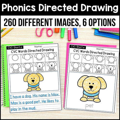 Phonics Directed Drawing and Writing - Kindergarten and 1st Grade