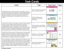 Load image into Gallery viewer, 4th Grade Math Task Cards - CCSS Aligned