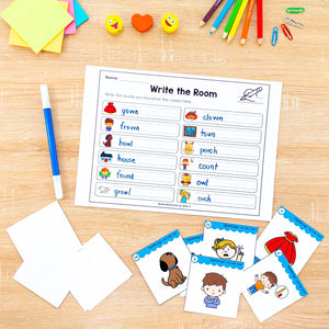 Buy3Get1 FREE B12 - Beginning Sounds, Digraphs and Blends, Roll and Read, Write the Room