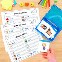 Load image into Gallery viewer, Buy3Get1 FREE B12 - Beginning Sounds, Digraphs and Blends, Roll and Read, Write the Room