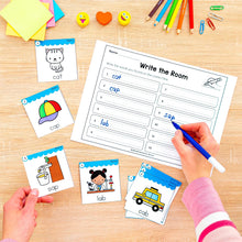 Load image into Gallery viewer, Buy3Get1 FREE B12 - Beginning Sounds, Digraphs and Blends, Roll and Read, Write the Room