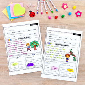 Buy3Get1 FREE B14 - Decodable Readers, Seasonal Passages, Buddy Decodables, Look Alike Words