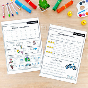 Decodable Readers Passages Bundle + Phonics Reading Intervention Bundle