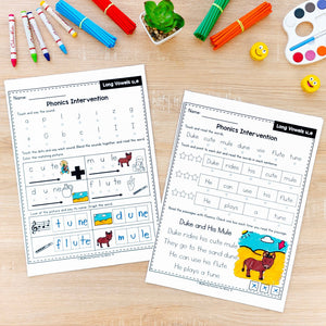 Decodable Readers Passages Bundle + Phonics Reading Intervention Bundle