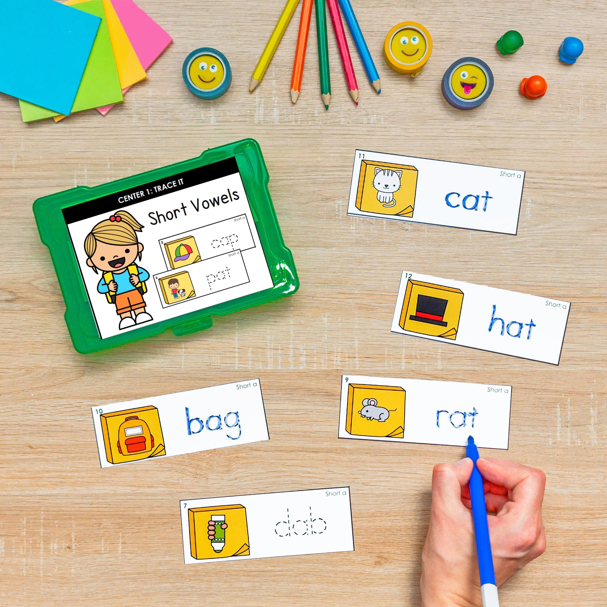 Short Vowel Themed Phonics Task Cards - SOR Aligned GROWING BUNDLE – My ...