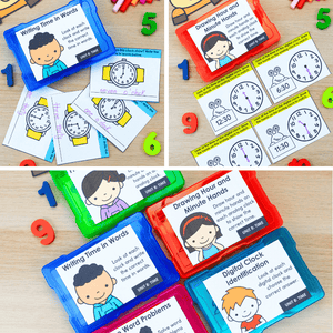 1st Grade Math Task Cards, Centers, Games MEGA BUNDLE - CCSS Aligned