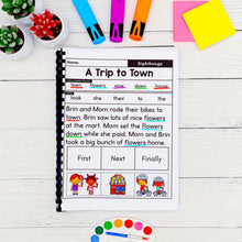 Load image into Gallery viewer, 50 Diphthongs Decodable Read &amp; Sequence Phonics Passages