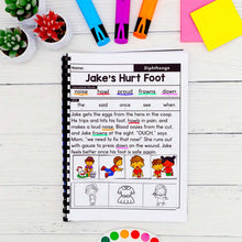 Load image into Gallery viewer, 50 Diphthongs Decodable Read &amp; Sequence Phonics Passages