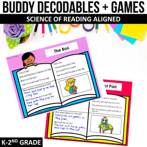 Buddy Decodables + Games MEGA BUNDLE - SOR Aligned - K-2nd Grade