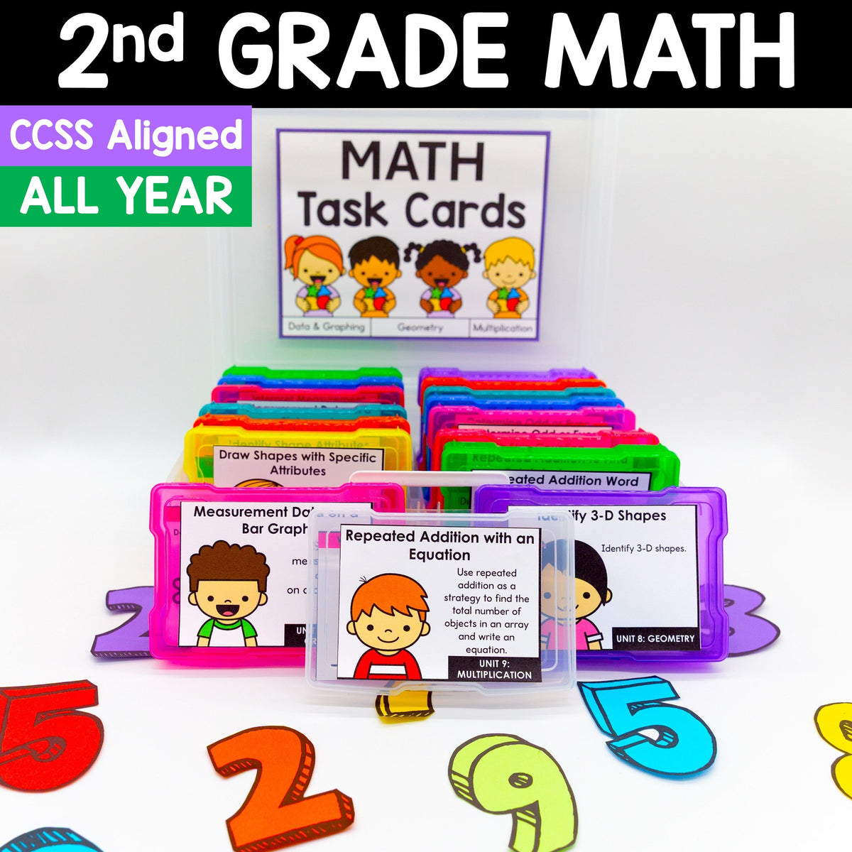 2nd Grade Math Performance Task 2nd Grade Math Task Cards - CCSS Aligned – My Nerdy Teacher