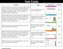 Load image into Gallery viewer, 4th Grade Math Task Cards - CCSS Aligned