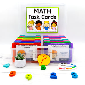 3rd Grade Math Task Cards - CCSS Aligned