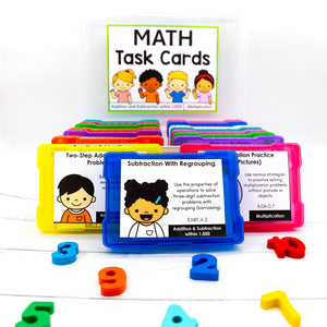 3rd Grade Math Task Cards - CCSS Aligned