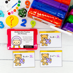 3rd Grade Math Task Cards - CCSS Aligned