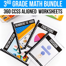 Load image into Gallery viewer, 3rd Grade Math Worksheets MEGA BUNDLE