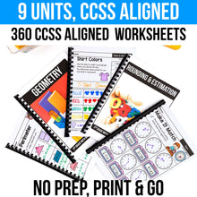 Load image into Gallery viewer, 3rd Grade Math Worksheets MEGA BUNDLE