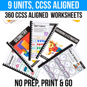3rd Grade Math Worksheets MEGA BUNDLE