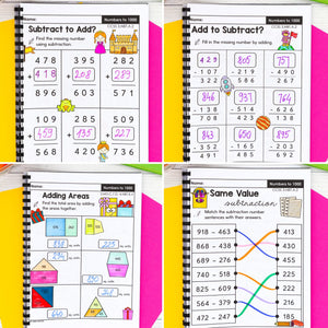 3rd Grade Math Worksheets MEGA BUNDLE