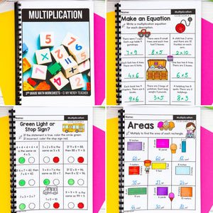 3rd Grade Math Worksheets MEGA BUNDLE