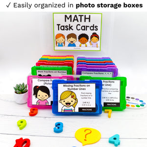third grade teaching cards 3rd Grade Math Task Cards