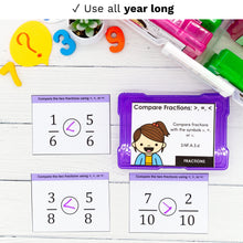 Load image into Gallery viewer, 3rd Grade Math Task Cards - CCSS Aligned