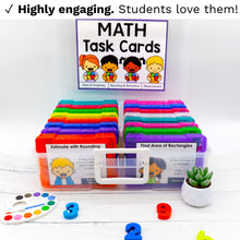 Load image into Gallery viewer, 3rd Grade Math Task Cards - CCSS Aligned
