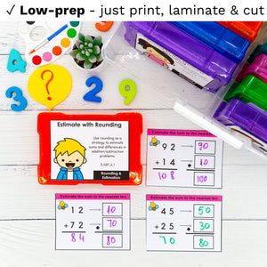 3rd Grade Math Task Cards - CCSS Aligned