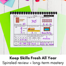 Load image into Gallery viewer, 3rd Grade Spiral Math Review | Daily Morning Work, Homework, or Test Prep