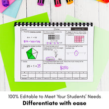 Load image into Gallery viewer, 3rd Grade Spiral Math Review | Daily Morning Work, Homework, or Test Prep