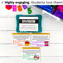 Load image into Gallery viewer, 4th Grade Math Task Cards - CCSS Aligned