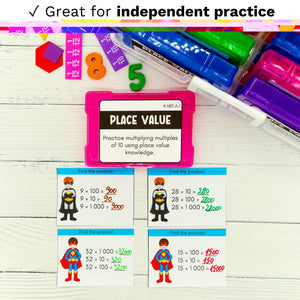 4th Grade Math Task Cards - CCSS Aligned