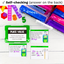 Load image into Gallery viewer, 4th Grade Math Task Cards - CCSS Aligned